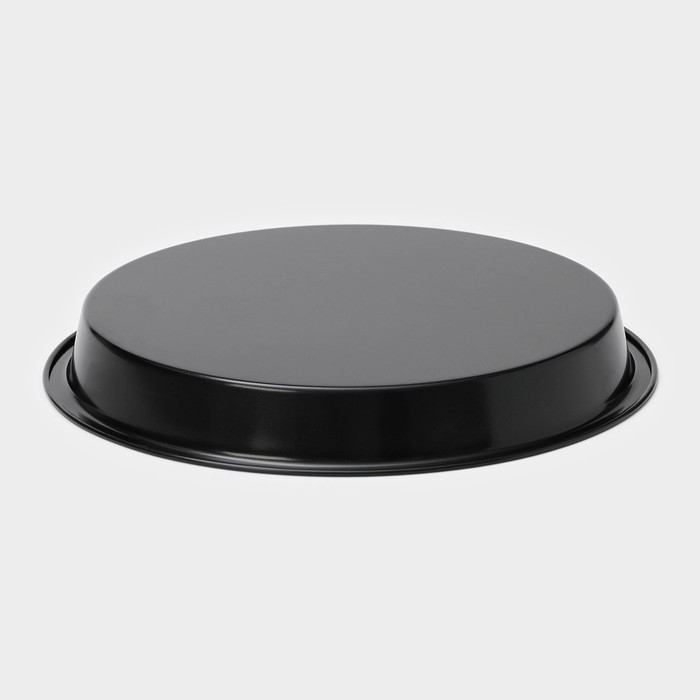 Форма для выпечки Доляна &laquo;Жаклин. Круг&raquo;, 20&times;2,5 см, антипригарное покрытие, цвет чёрный