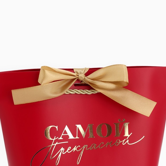 Пакет подарочный, упаковка, «Самой прекрасной», 14 х 17 х 7 см Пакет подарочный, упаковка, «Самой прекрасной», 14 х 17 х 7 см