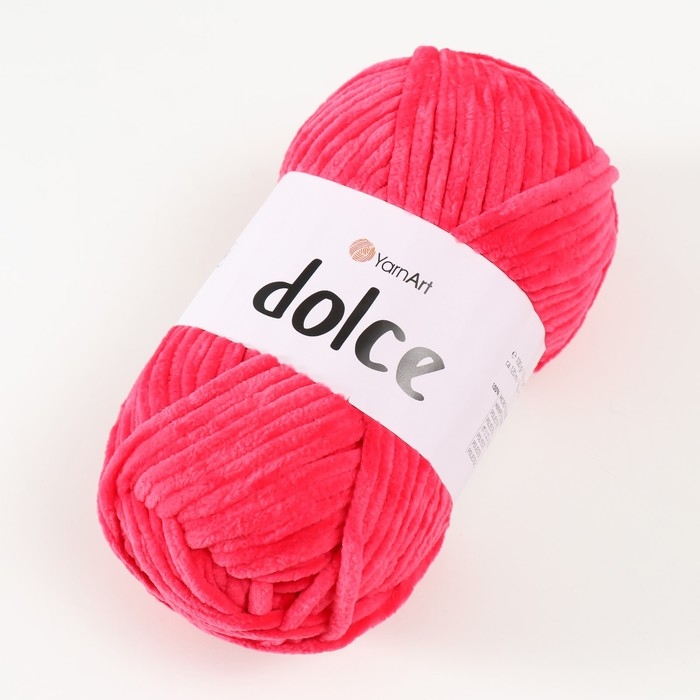 Пряжа  Пряжа "Dolce" 100% микрополиэстер 120м/100гр (759 малина)