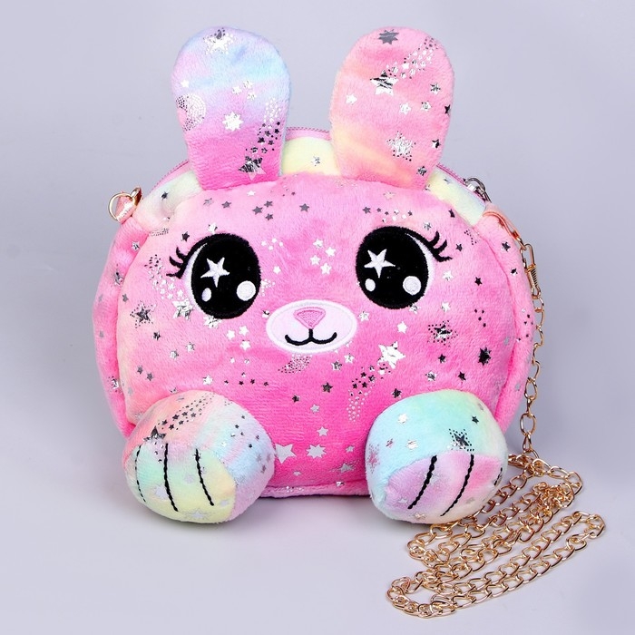 Сумка детская меховая «Зайчик», цвет розовый, 15,5х12,7х4 см Сумка детская меховая «Зайчик», цвет розовый, 15,5х12,7х4 см