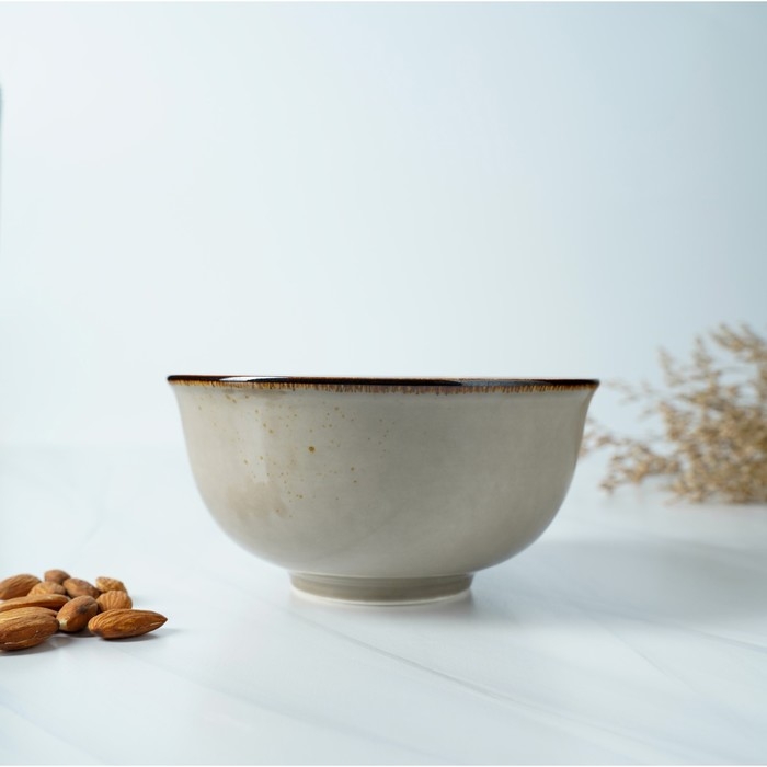 Салатник фарфоровый Magistro «Церера», 650 мл, 15×7,5 см, цвет коричневый Салатник фарфоровый Magistro «Церера», 650 мл, 15×7,5 см, цвет коричневый