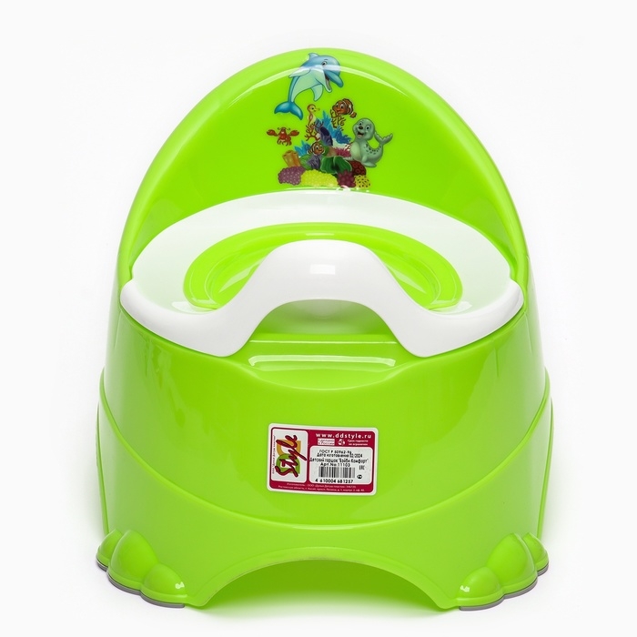 Горшок детский антискользящий «Бэйби-Комфорт» с крышкой, съёмная чаша, цвет салатовый Горшок детский антискользящий «Бэйби-Комфорт» с крышкой, съёмная чаша, цвет салатовый
