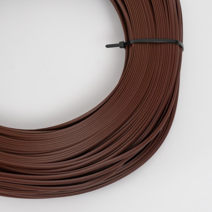 Ротанг искусственный гладкий 7 мм 100 м полутрубка (каштан) Ротанг искусственный гладкий 7 мм 100 м полутрубка (каштан)