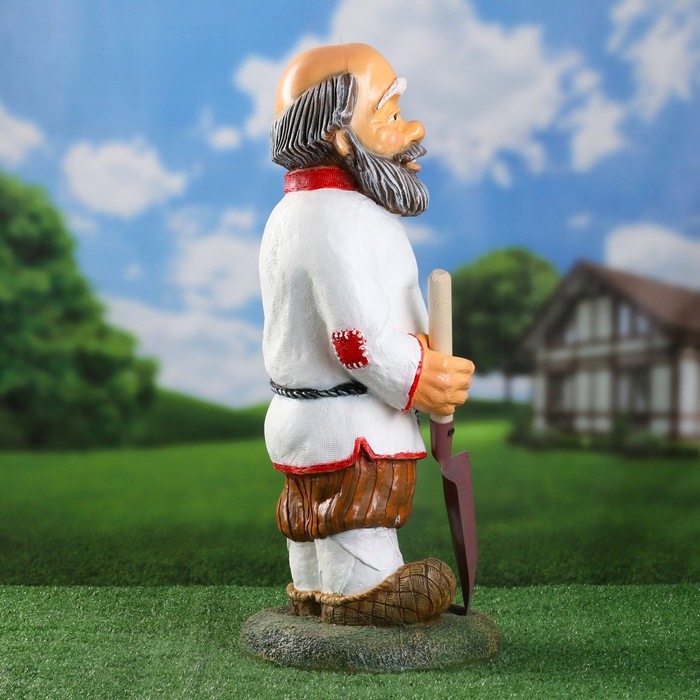 Садовая фигура  Садовая фигура "Дед с лопатой" 61х28х26см