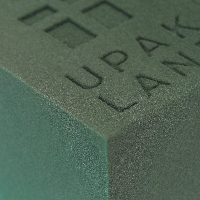 Губка флористическая для живых цветов 22,5 Х 10.5 Х 7 см 2 шт Губка флористическая для живых цветов 22,5 Х 10.5 Х 7 см 2 шт