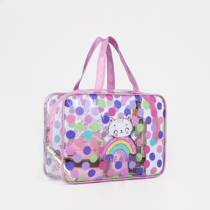 Набор косметичек для бассейна, 2 в 1, цвет розовый/разноцветный Набор косметичек для бассейна, 2 в 1, цвет розовый/разноцветный