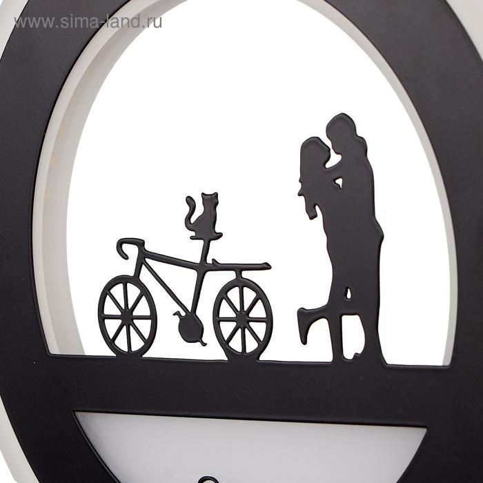 Бра "Пара" LED 24Вт 3000-4000К черный 22х3,5х22 см