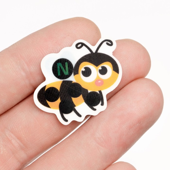 Детский термометр - наклейка налобный   Детский термометр - наклейка налобный  "Пчелка", до 40°, 3 х 2.8 см