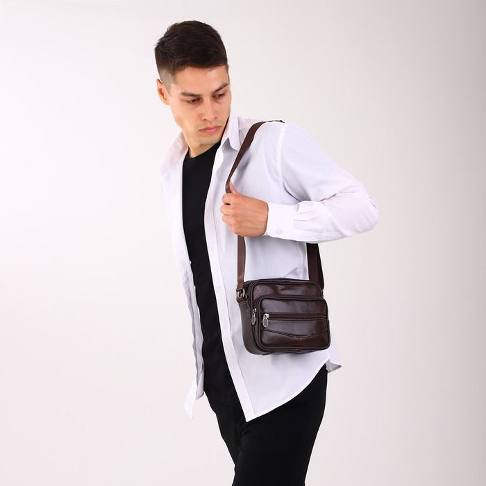 Сумка мужская, цвет коричневый Сумка мужская, цвет коричневый