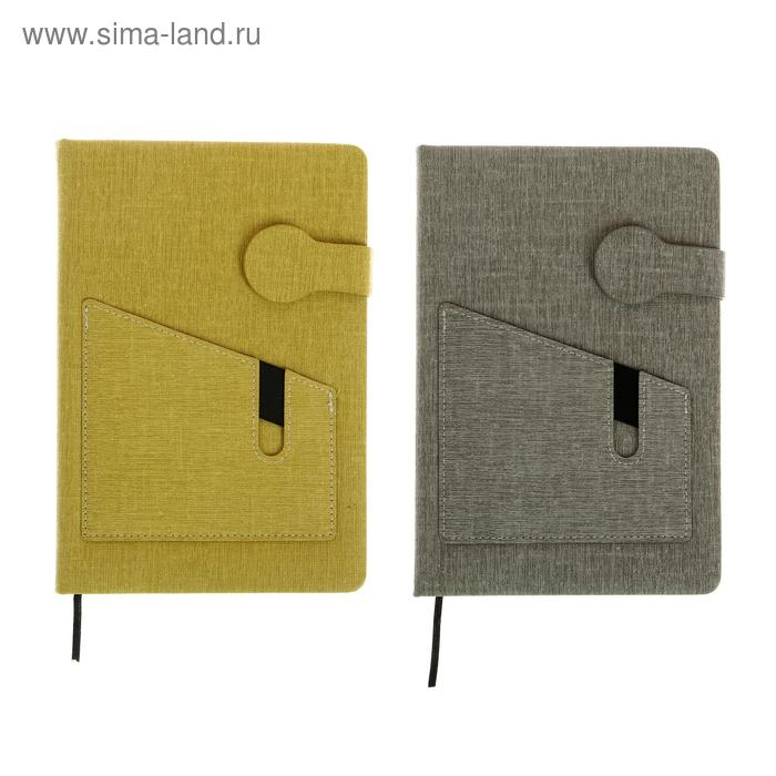 Ежедневник недатированный А5, 80 листов, линия, обложка пвх, с карманом, с хлястиком, МИКС Ежедневник недатированный А5, 80 листов, линия, обложка пвх, с карманом, с хлястиком, МИКС