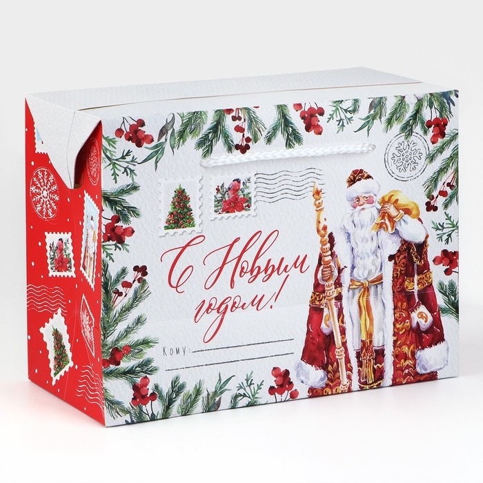 Пакет - коробка «Дедушка Мороз», 23 х 18 х 11 см Пакет - коробка «Дедушка Мороз», 23 х 18 х 11 см