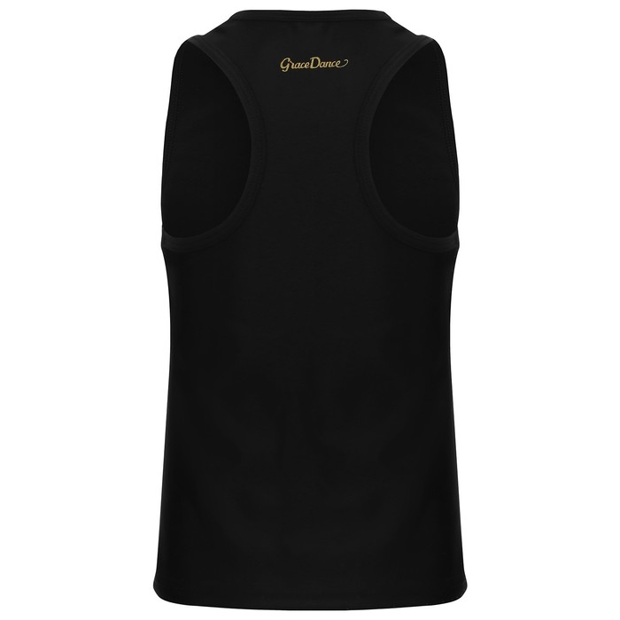 Майка-борцовка для гимнастики и танцев Grace Dance, р. 38, цвет чёрный Майка-борцовка для гимнастики и танцев Grace Dance, р. 38, цвет чёрный