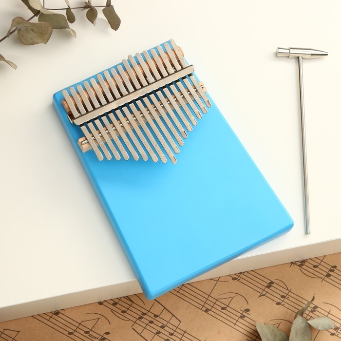 Музыкальный инструмент Калимба, синяя, 17 нот Музыкальный инструмент Калимба, синяя, 17 нот