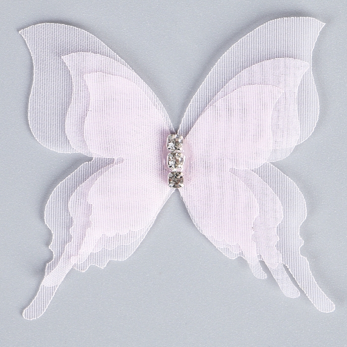 Декор для творчества «Бабочка», трёхслойный, набор 12 шт., размер 1 шт. — 5 × 4,5 см, цвет розовый Декор для творчества «Бабочка», трёхслойный, набор 12 шт., размер 1 шт. — 5 × 4,5 см, цвет розовый