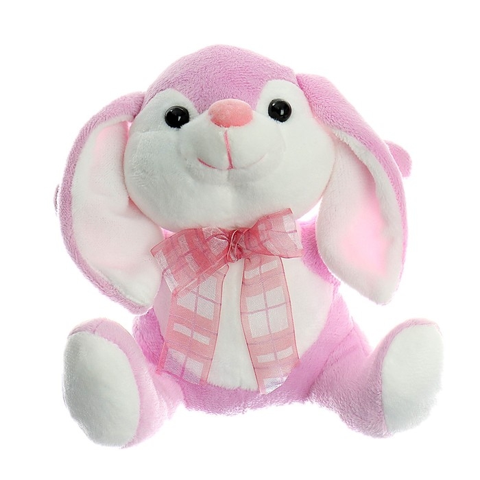 Мягкая игрушка «Зайчик с бантом», цвета МИКС Мягкая игрушка «Зайчик с бантом», цвета МИКС