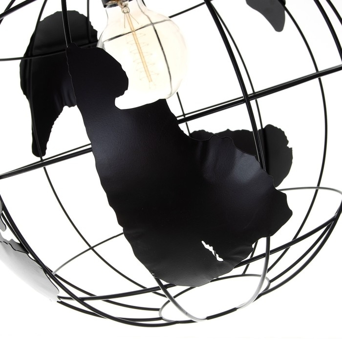 Торшер "Планета" E27 40Вт черный 48х30х165 см