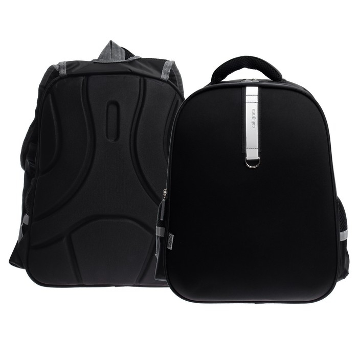 Рюкзак каркасный Calligrata, 39 х 30 х 14 см, Рюкзак каркасный Calligrata, 39 х 30 х 14 см, "Чёрный "Стиль"