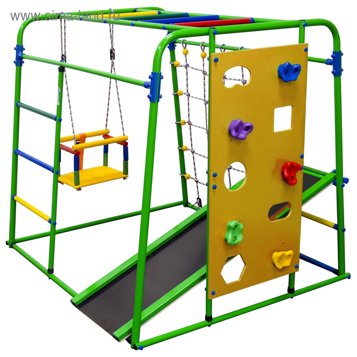 Детский спортивный комплекс Start baby 2, цвет салатовый/радуга Детский спортивный комплекс Start baby 2, цвет салатовый/радуга