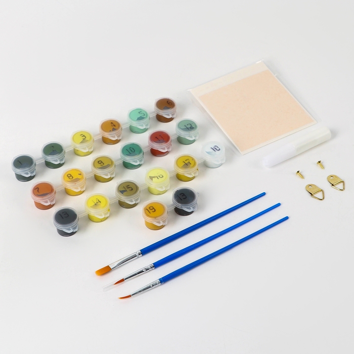 Картина по номерам с подрамником и поталью «Золотые тропики», 30 х 40 см Картина по номерам с подрамником и поталью «Золотые тропики», 30 х 40 см