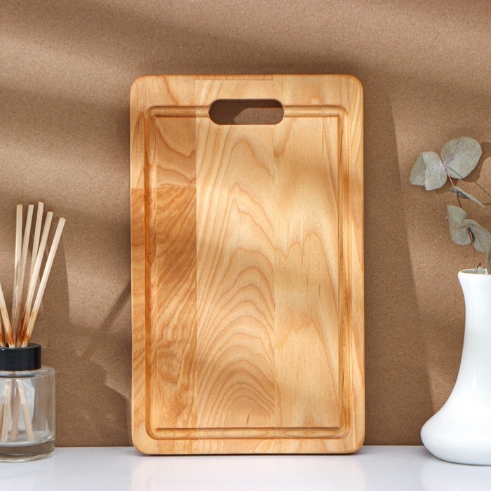 Подарочный набор деревянной посуды Adelica, доска разделочная, 2 лопатки, 29×18×1,8 см, масло в подарок 100 мл, берёза Подарочный набор деревянной посуды Adelica, доска разделочная, 2 лопатки, 29×18×1,8 см, масло в подарок 100 мл, берёза