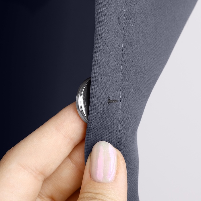 Подхват для штор «Магнитная кнопка», на прокол, d=2 см, 2 шт Подхват для штор «Магнитная кнопка», на прокол, d=2 см, 2 шт