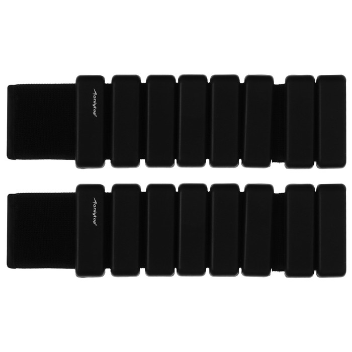 Утяжелители ONLYTOP, 2 шт. х 0,5 кг, цвет чёрный Утяжелители ONLYTOP, 2 шт. х 0,5 кг, цвет чёрный