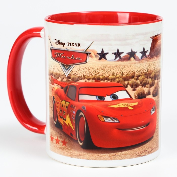 Кружка сублимация, 350 мл Кружка сублимация, 350 мл "Чемпион", Тачки МИКС