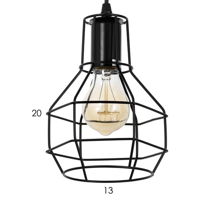 Светильник-каскад "Ортико" 10хЕ27 40Вт черный 60х60х350 см