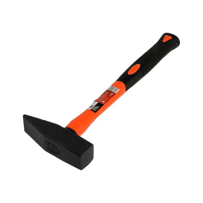 Молоток слесарный ЛОМ, квадратный боек, фиберглассовая обрезиненная рукоятка, 800 г Молоток слесарный ЛОМ, квадратный боек, фиберглассовая обрезиненная рукоятка, 800 г