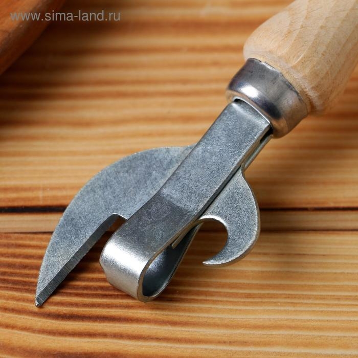 Нож консервный с деревянной ручкой Нож консервный с деревянной ручкой