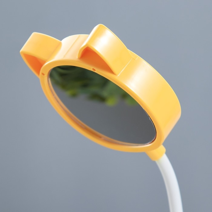 Настольная лампа  Настольная лампа "Динозаврик" LED 3Вт от батареек АА/USB желтый 4х12х35 см RISALUX