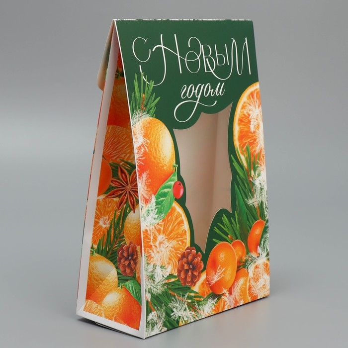 Коробка подарочная новогодняя складная «Зимние прянности», 15 х 7 х 22 см, Новый год Коробка подарочная новогодняя складная «Зимние прянности», 15 х 7 х 22 см, Новый год