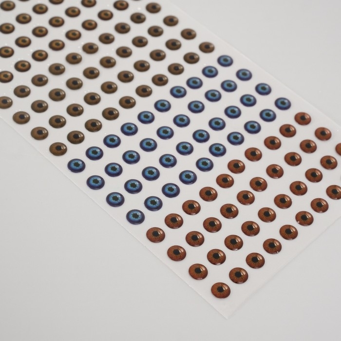 Наклейка пластик Наклейка пластик "Радужка глаза" 0,6 см d=20х9 см