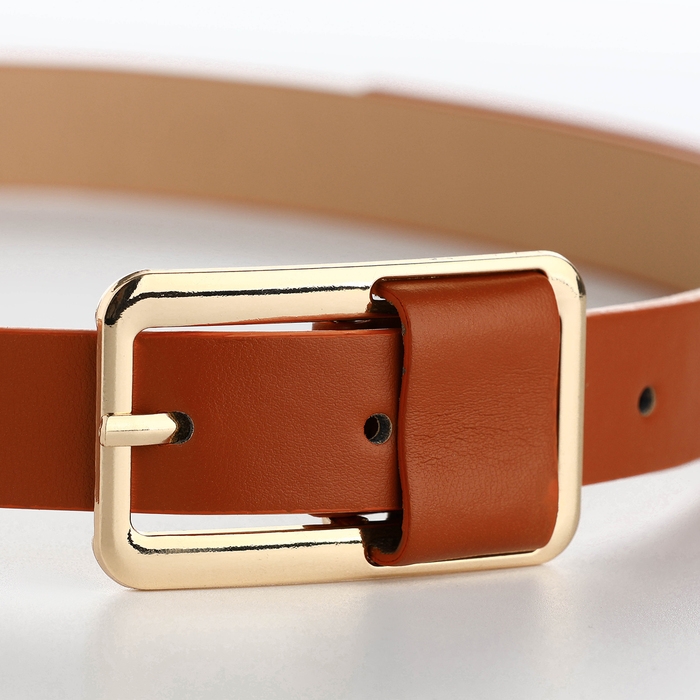 Ремень женский, ширина 2,1 см, цвет рыжий Ремень женский, ширина 2,1 см, цвет рыжий