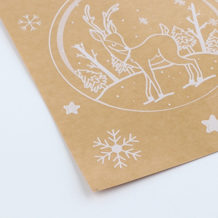 Наклейки для окон &laquo;Новогодние игрушки&raquo;, многоразовые, 33 х 50 см , Новый год