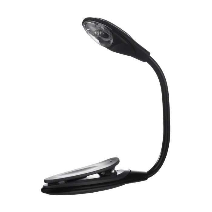 Лампа для чтения на прищепке Лампа для чтения на прищепке "Лоск, серая" 1LED 25х2х3,5 RISALUX