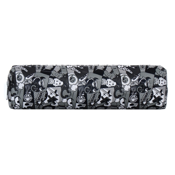 Пенал школьный на молнии Calligrata Пенал школьный на молнии Calligrata "Комикс", серый