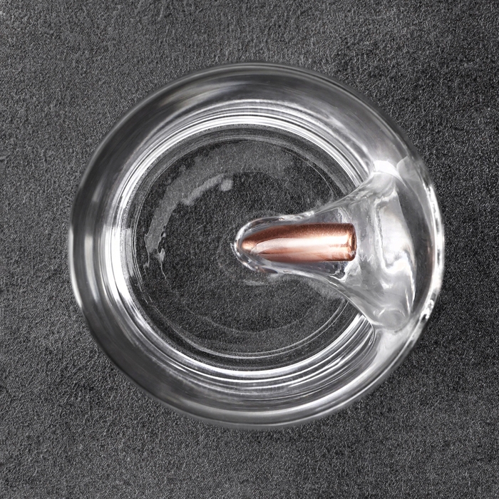 Стакан Стакан "Непробиваемый. ВМФ", для виски, эмблема с пулей, 250 мл