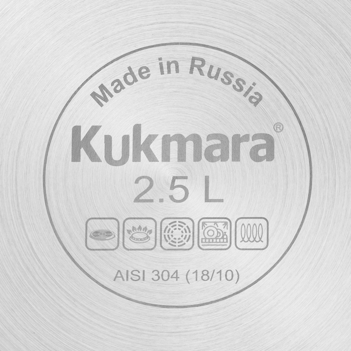 Кастрюля ORION, 2.5 л, d=18 см, стеклянная крышка, капсульное дно, индукция Кастрюля ORION, 2.5 л, d=18 см, стеклянная крышка, капсульное дно, индукция