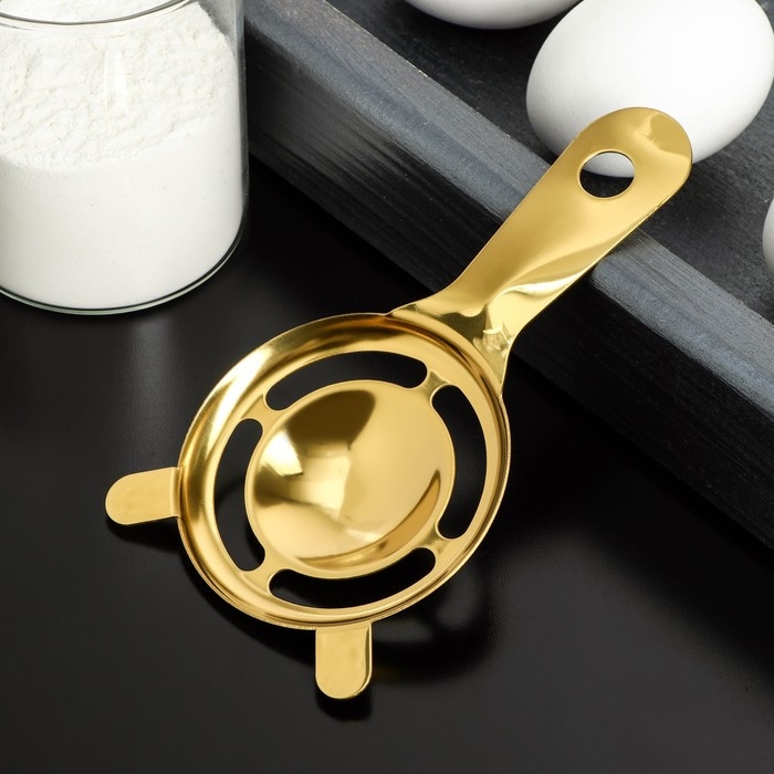Сепаратор для яиц с ушками Goldie, цвет золотой Сепаратор для яиц с ушками Goldie, цвет золотой