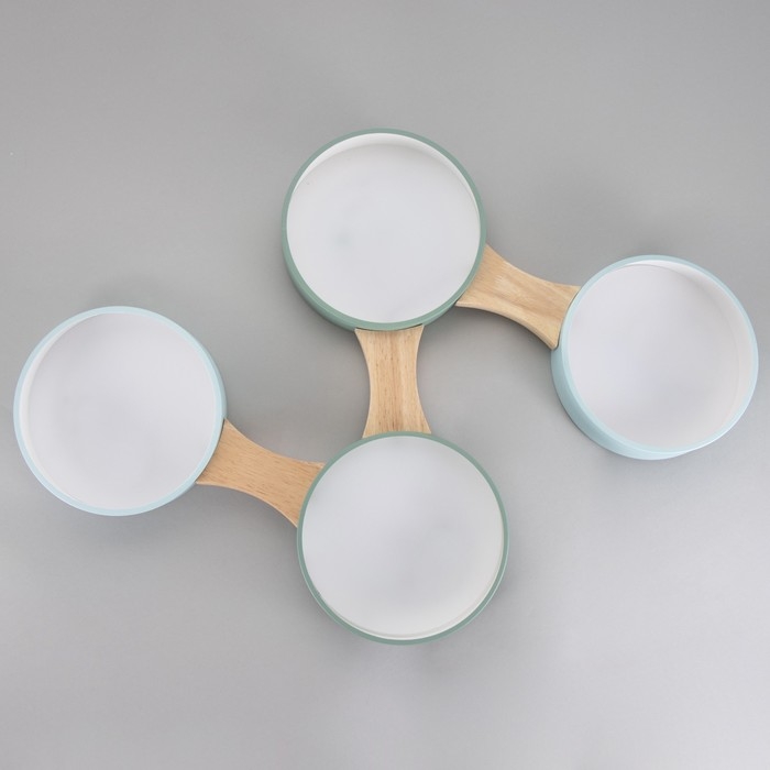 Люстра "Пиатти" 4LED 96Вт 3000-6000К синий зеленый 65х48х5 см BayerLux