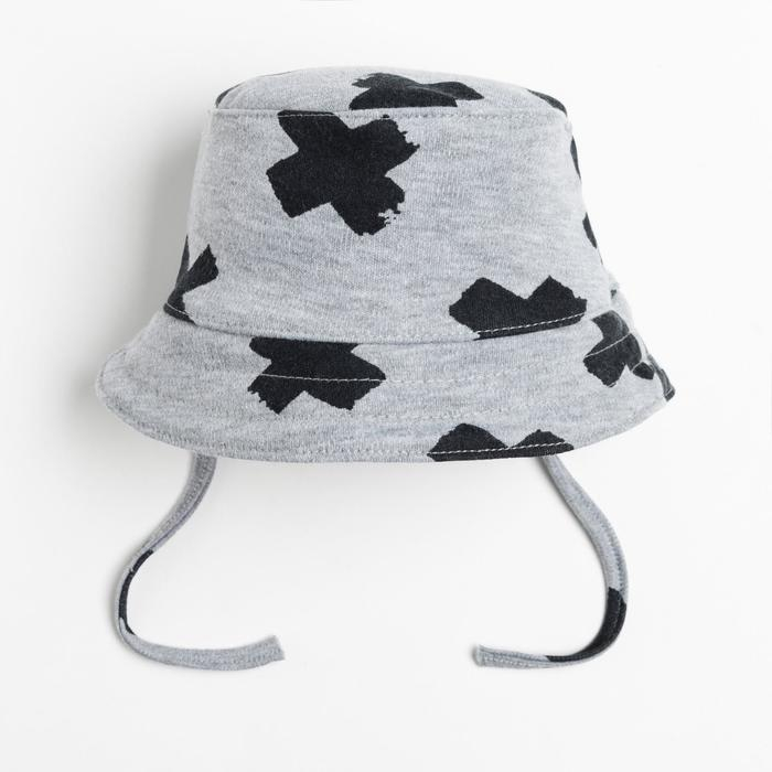 Чепчик (панамка) Крошка Я Чепчик (панамка) Крошка Я "Stylish boy" серый, р.42