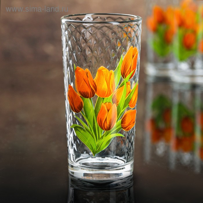 Набор стаканов «Букеты» для коктейля, 230 мл, 6 шт, рисунок МИКС Набор стаканов «Букеты» для коктейля, 230 мл, 6 шт, рисунок МИКС