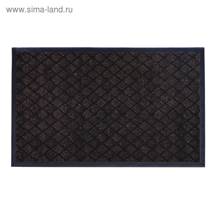 Коврик придверный влаговпитывающий «Галант», 50×80 см, цвет коричневый Коврик придверный влаговпитывающий «Галант», 50×80 см, цвет коричневый