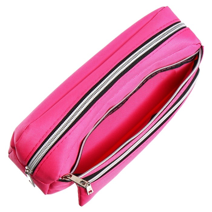 Пенал мягкий 3 отделения, 130 х 210 х 100 мм, объёмный, Calligrata, розовый Пенал мягкий 3 отделения, 130 х 210 х 100 мм, объёмный, Calligrata, розовый