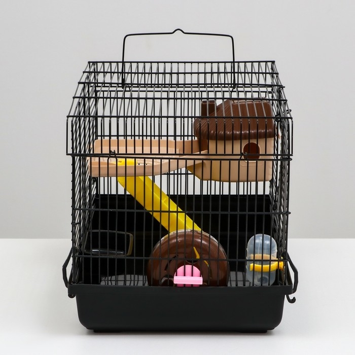Клетка для грызунов Клетка для грызунов "Пижон", с наполнением 47 х 30 х 27 см, чёрная