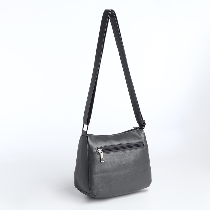 Сумка женская на молнии, цвет серый Сумка женская на молнии, цвет серый