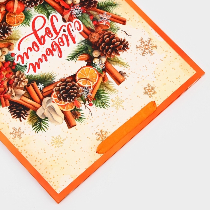 Пакет ламинированный вертикальный Пакет ламинированный вертикальный "Венок угощений", L 31 × 40 × 12 см