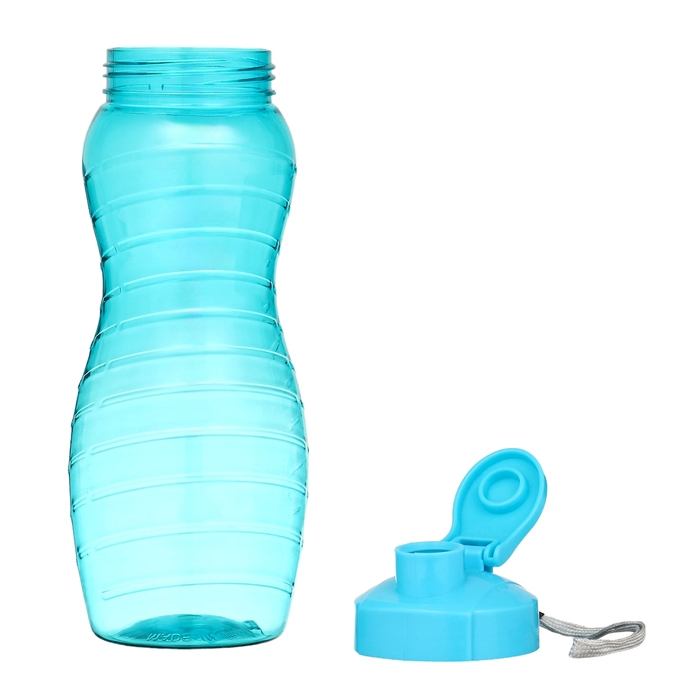 Бутылка для воды, 1 л, 25 х 9 см,  синяя Бутылка для воды, 1 л, 25 х 9 см,  синяя