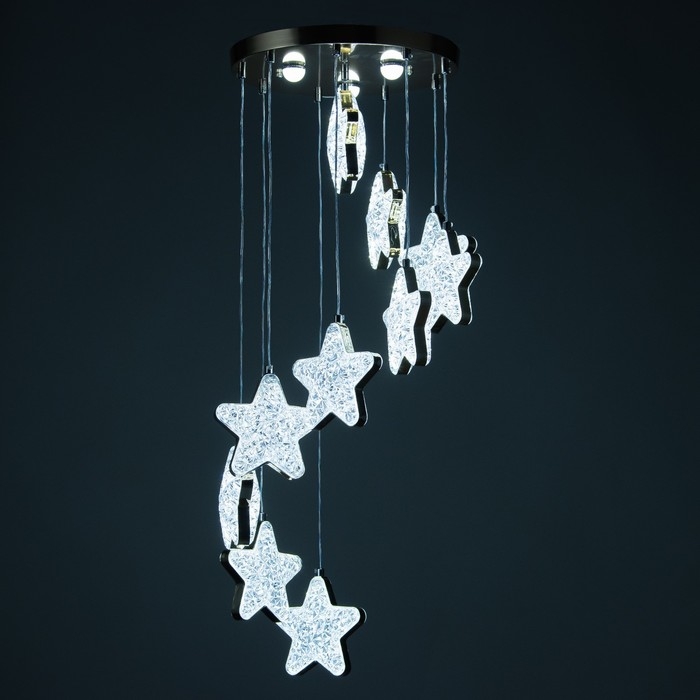 Каскад Каскад "Звезды" 10LED+3LED 128Вт ПДУ золото 40х40х200см BayerLux